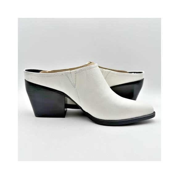 Naturalizer Womens Fairmont Mules US 12 M EU 43 White Leather Slip On NWOB - Picture 4 of 12